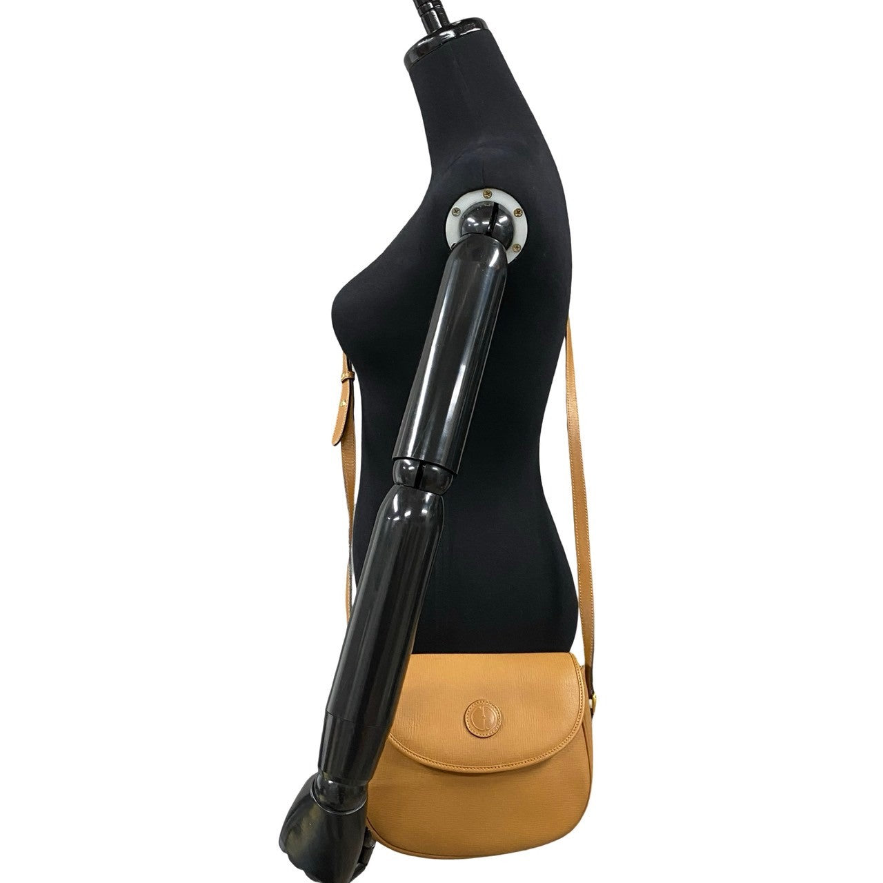 Gucci Shoulder Bag Leather Brown Gg Logo Women