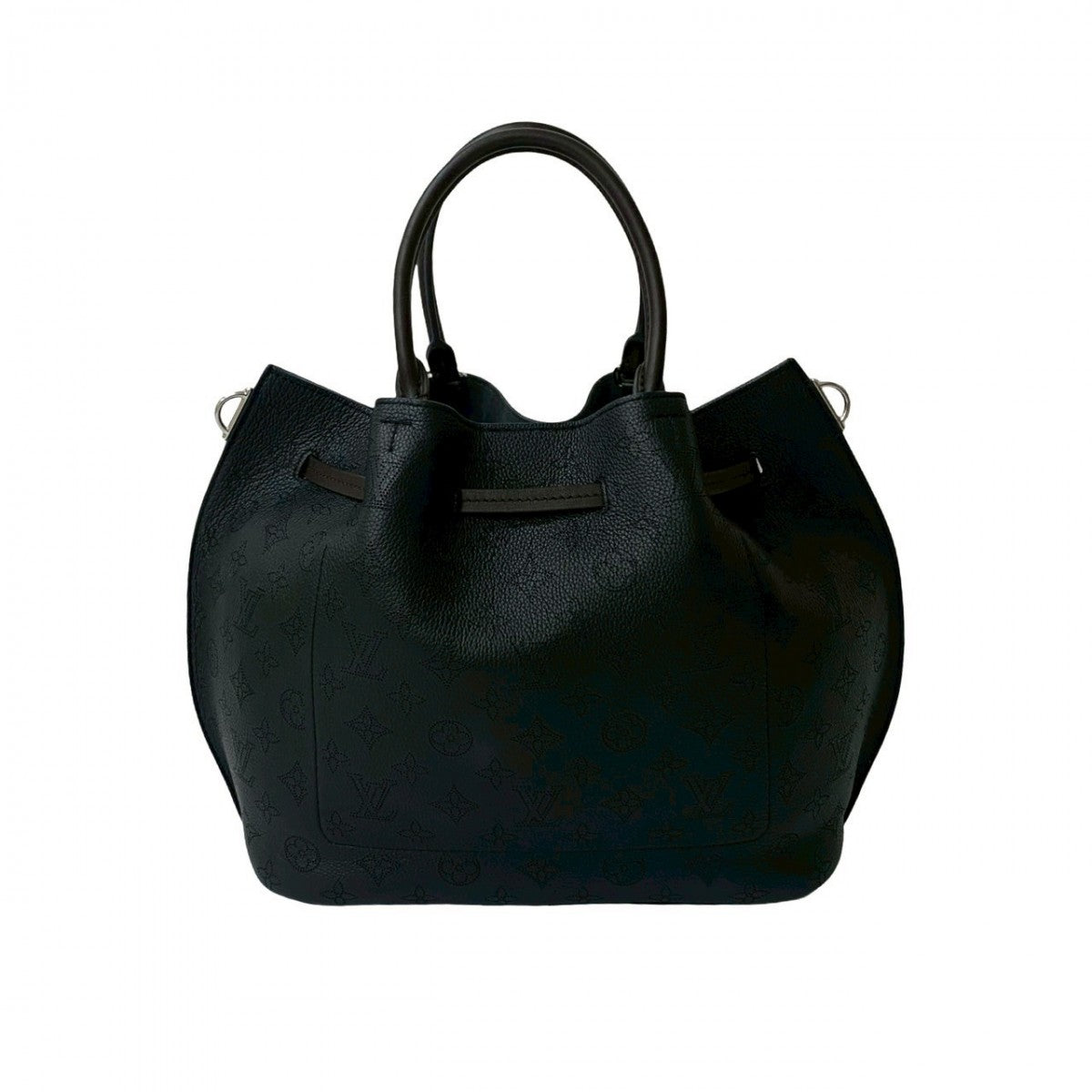 Louis Vuitton Shoulder Bag M54402 Leather Black Mahina Giroratta