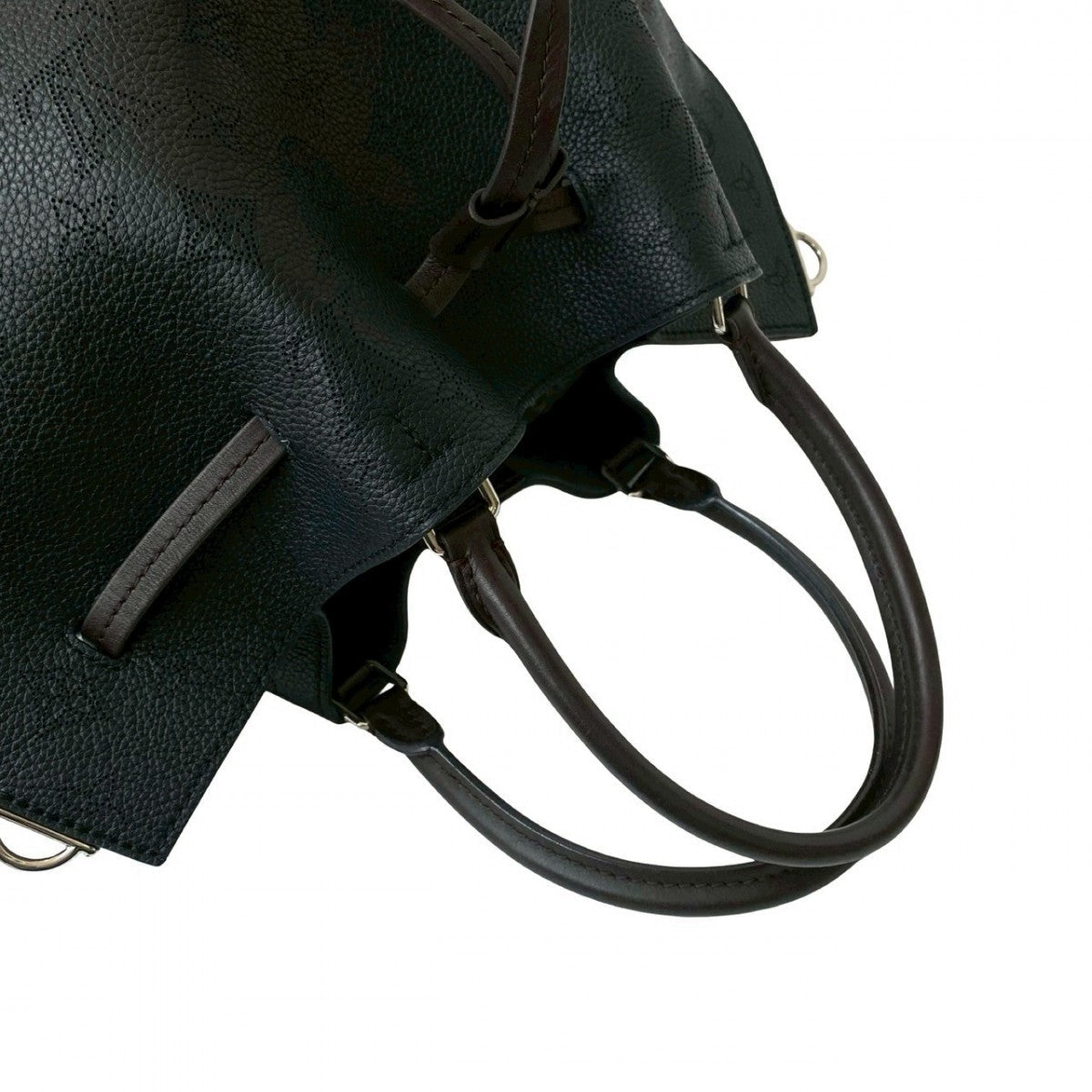 Louis Vuitton Shoulder Bag M54402 Leather Black Mahina Giroratta