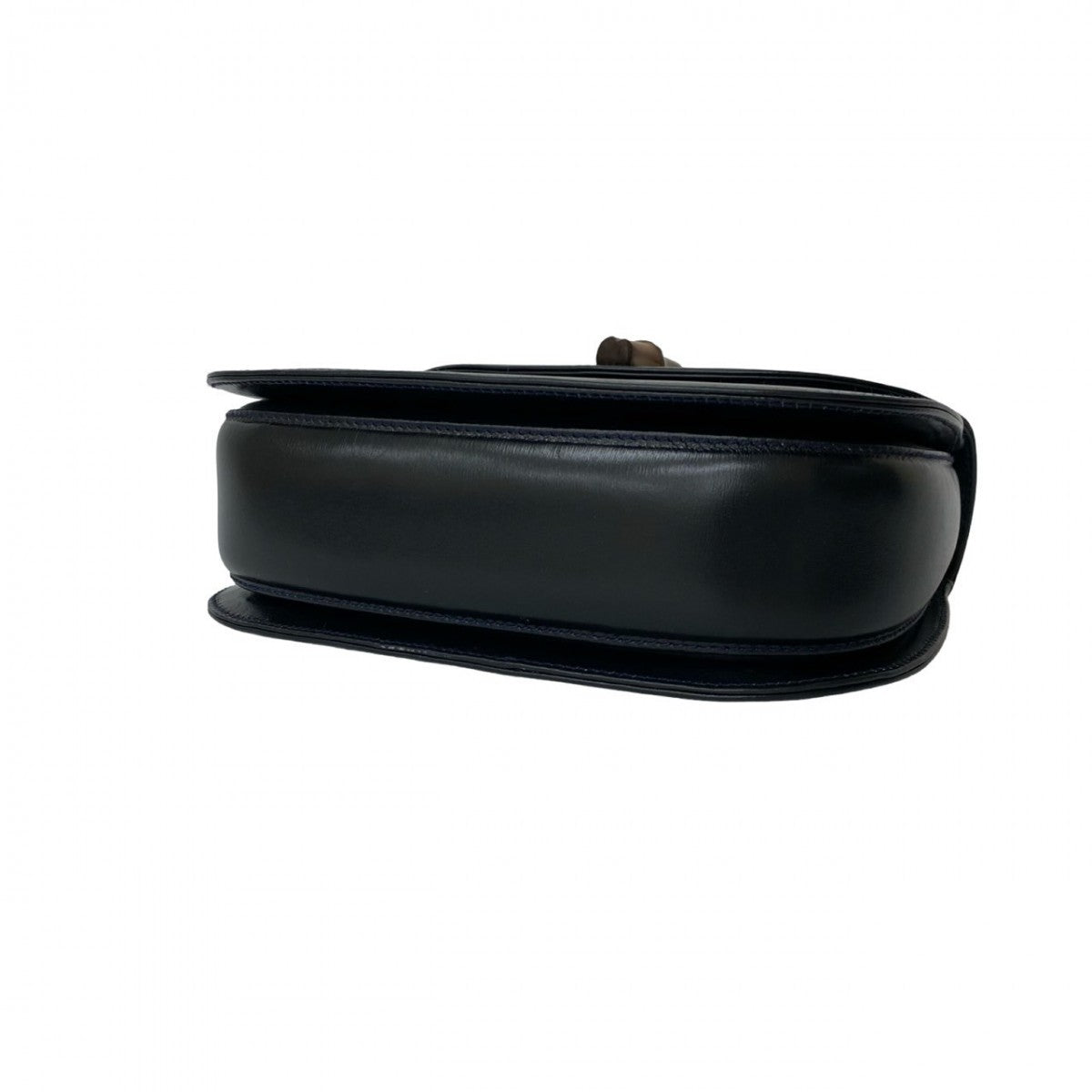 Gucci Handbag Leather Navy Bamboo