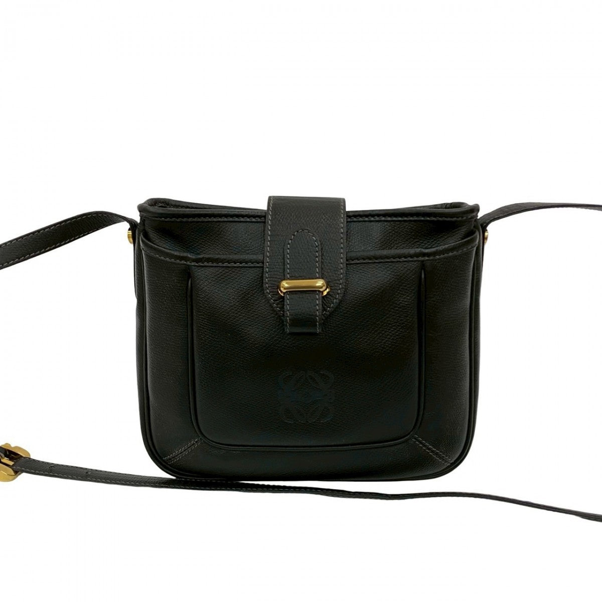 Loewe Shoulder Bag Leather Black