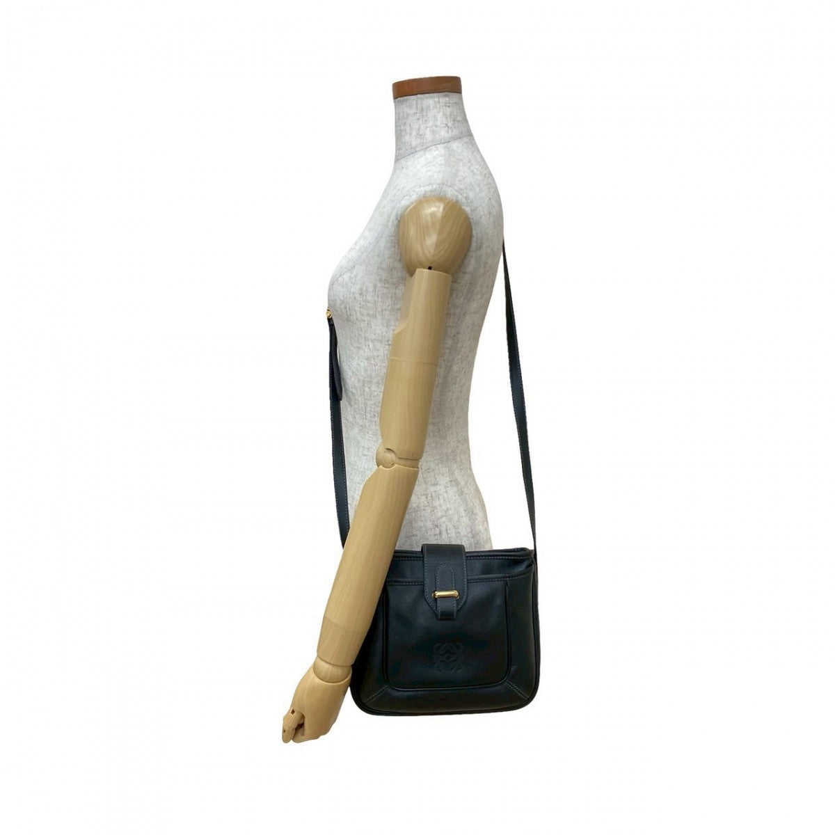 Loewe Shoulder Bag Leather Black