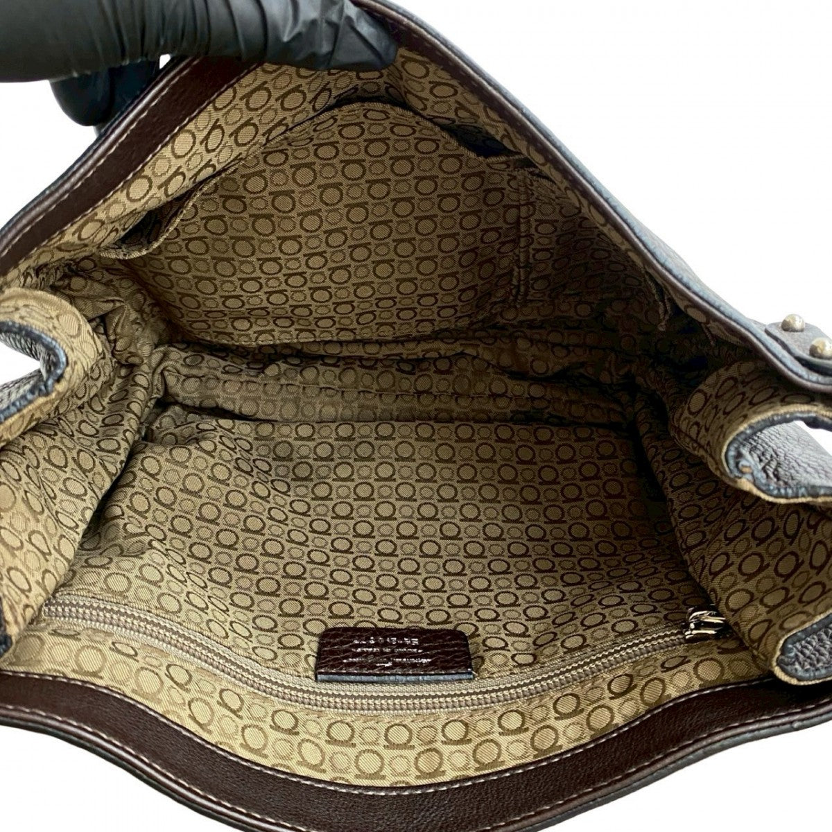 Salvatore Ferragamo Shoulder Bag Leather Brown