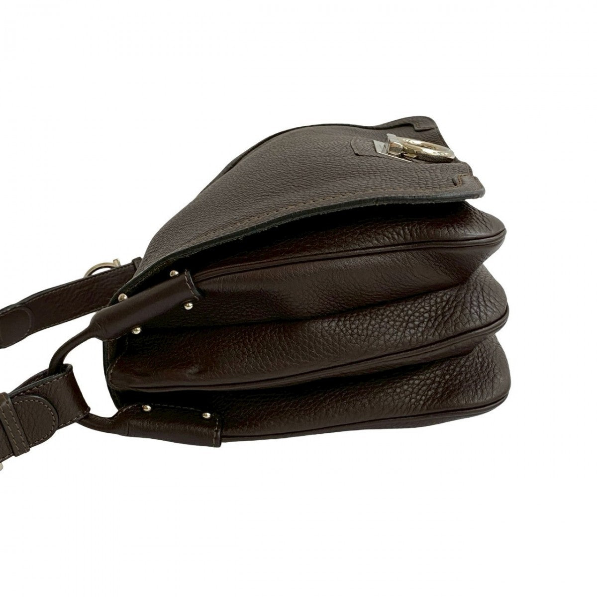 Salvatore Ferragamo Shoulder Bag Leather Brown