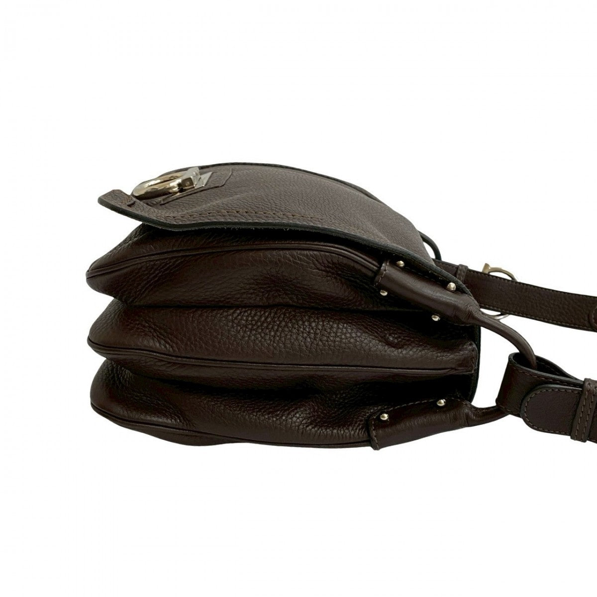 Salvatore Ferragamo Shoulder Bag Leather Brown