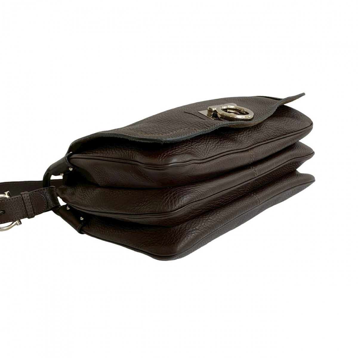 Salvatore Ferragamo Shoulder Bag Leather Brown