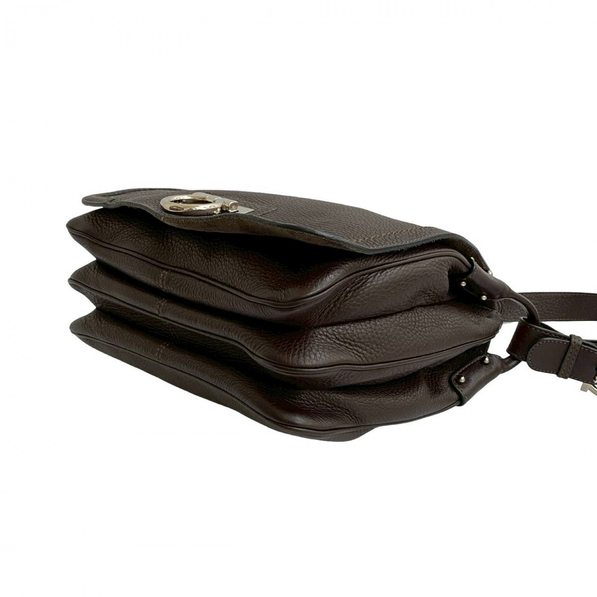 Salvatore Ferragamo Shoulder Bag Leather Brown