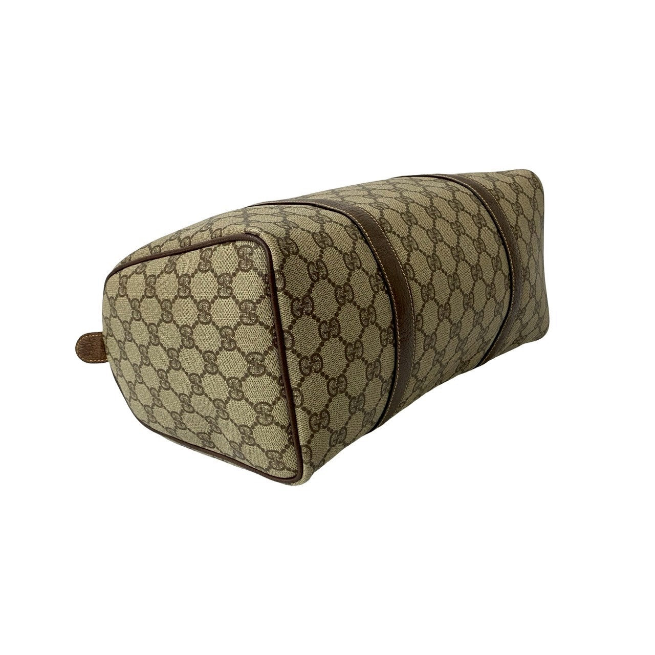 Gucci Boston Duffel Bag Leather Brown