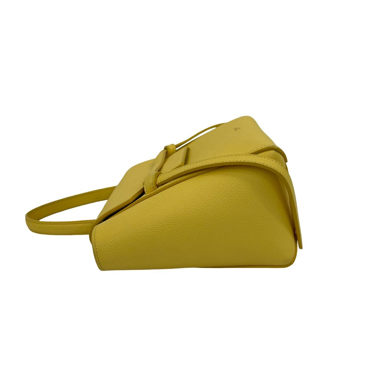 Celine Shoulder Bag Leather Yellow Belt Bag Nano