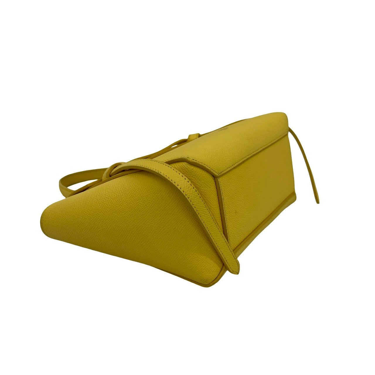 Celine Shoulder Bag Leather Yellow Belt Bag Nano