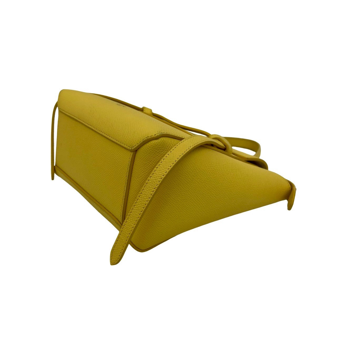 Celine Shoulder Bag Leather Yellow Belt Bag Nano