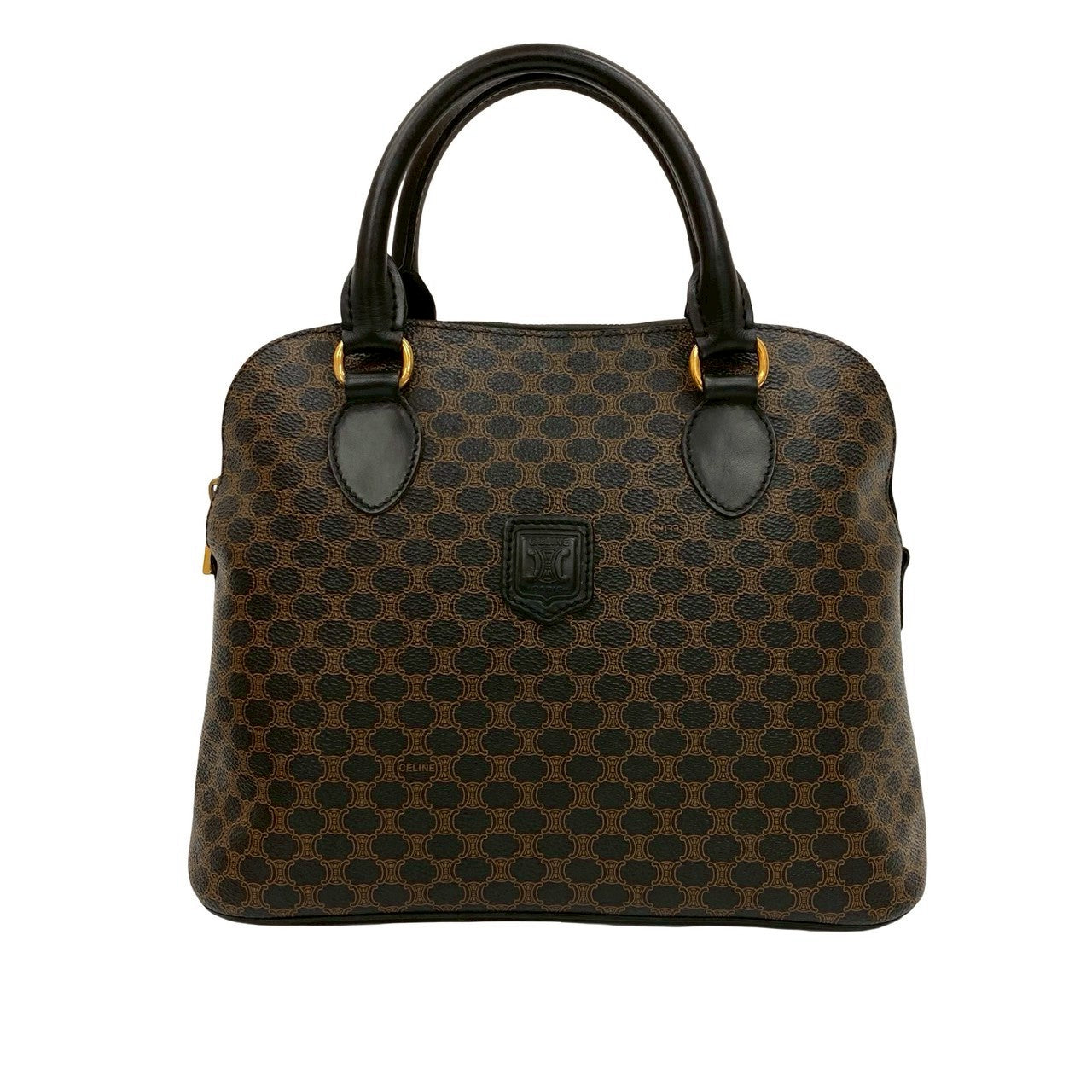 Celine Handbag Leather Black
