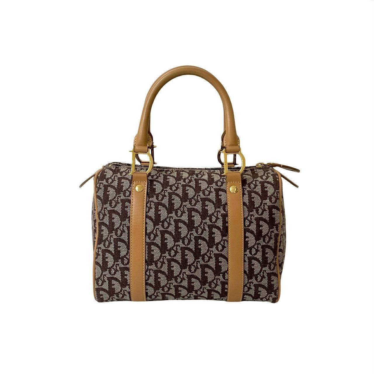 Dior Handbag Canvas Brown