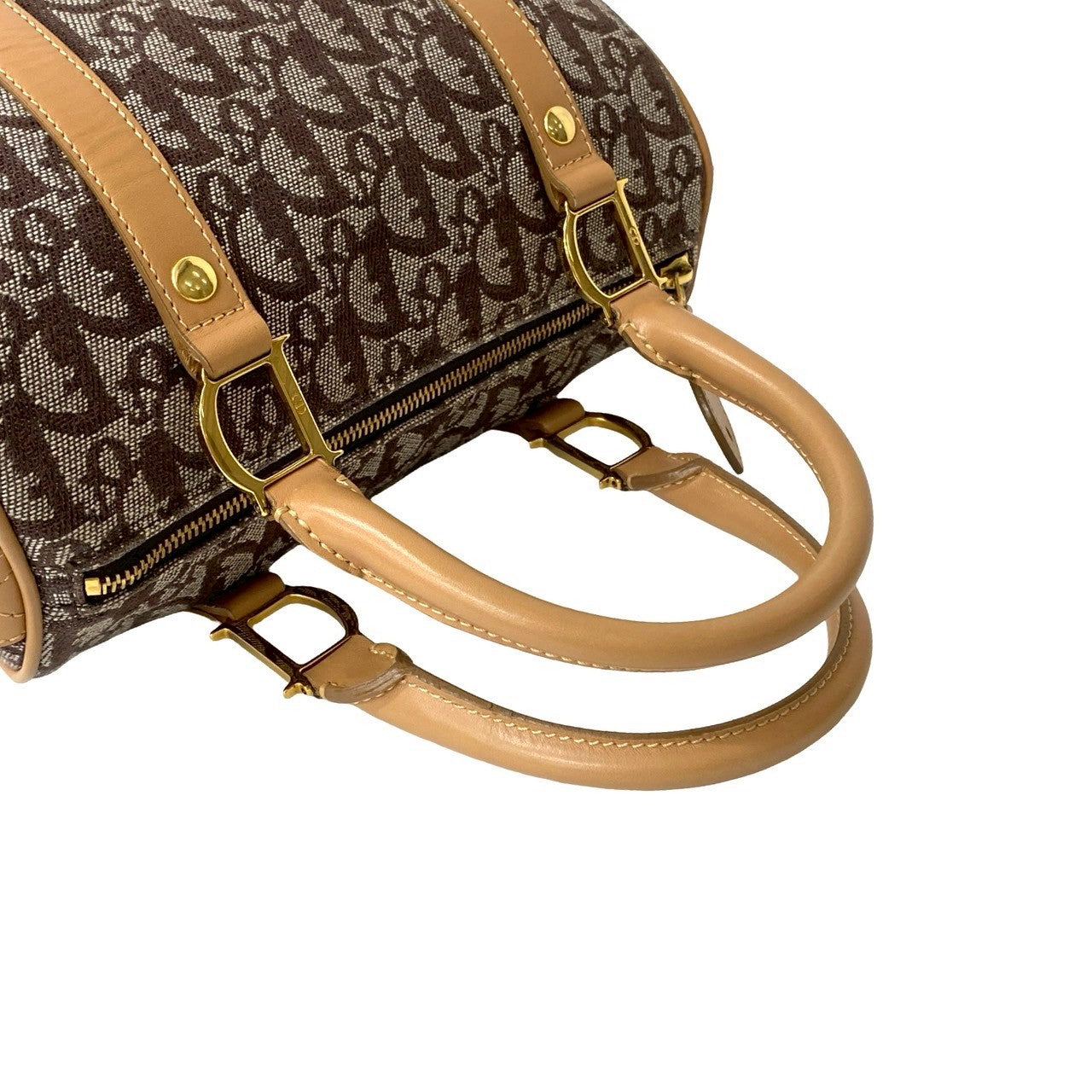 Dior Handbag Canvas Brown