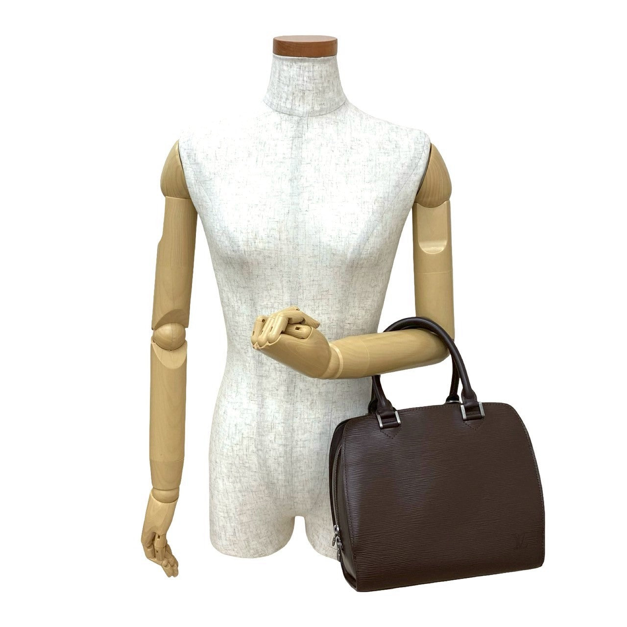 Louis Vuitton Handbag Leather Brown Epi Ponneuf
