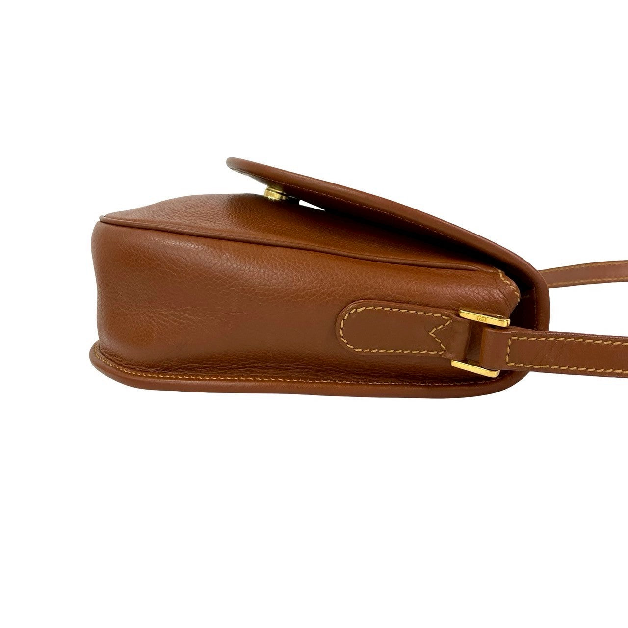 Gucci Shoulder Bag Leather Brown Sherry Line