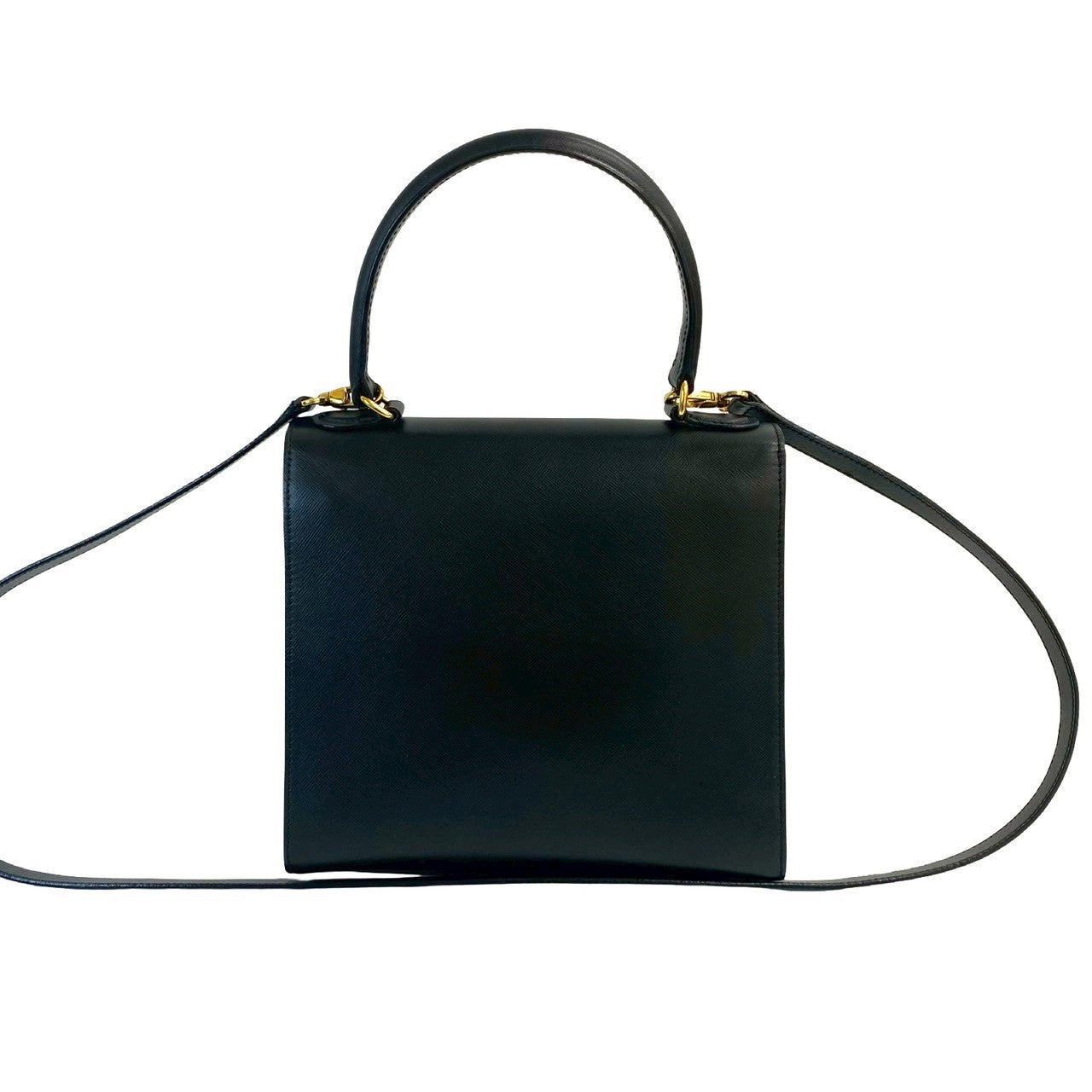 Celine Shoulder Bag Leather Black