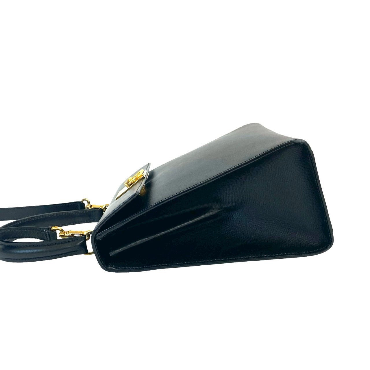 Celine Shoulder Bag Leather Black