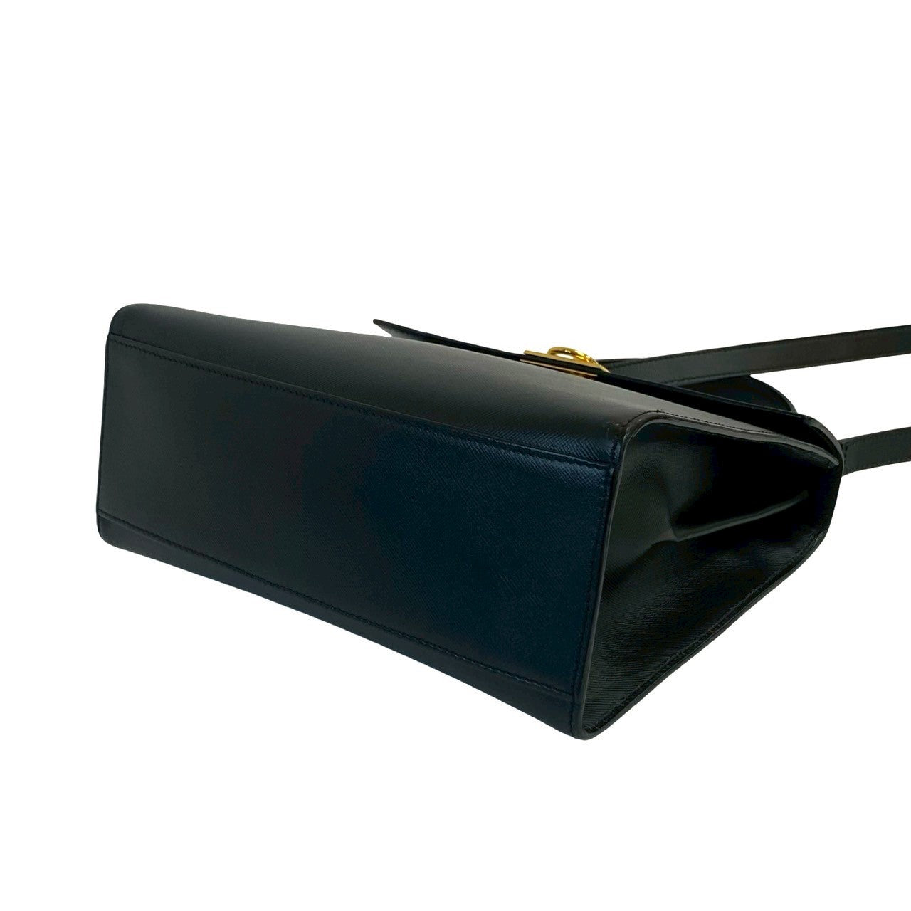 Celine Shoulder Bag Leather Black