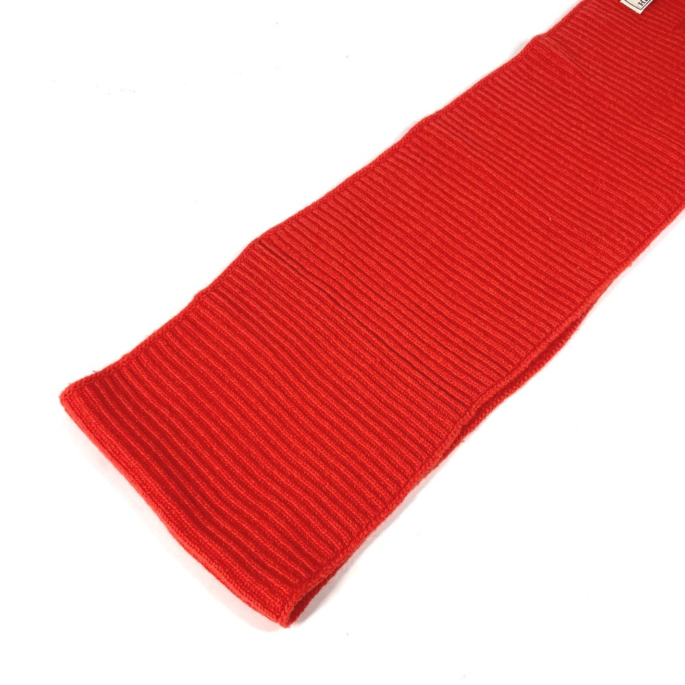 Hermes Scarf Wool Orange H Logo Snood Unisex(Unisex)