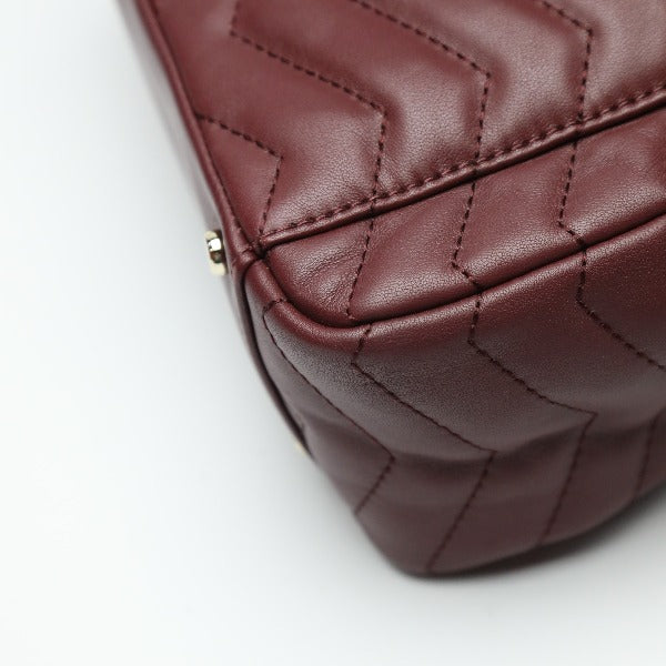 Kate Spade Backpack Leather Bordeaux Bag Quilting Women