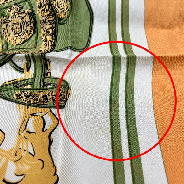 Hermes Scarf Silk Orange Handkerchief Petit Carre (Carre 45) Gourosh Silk Twill Women