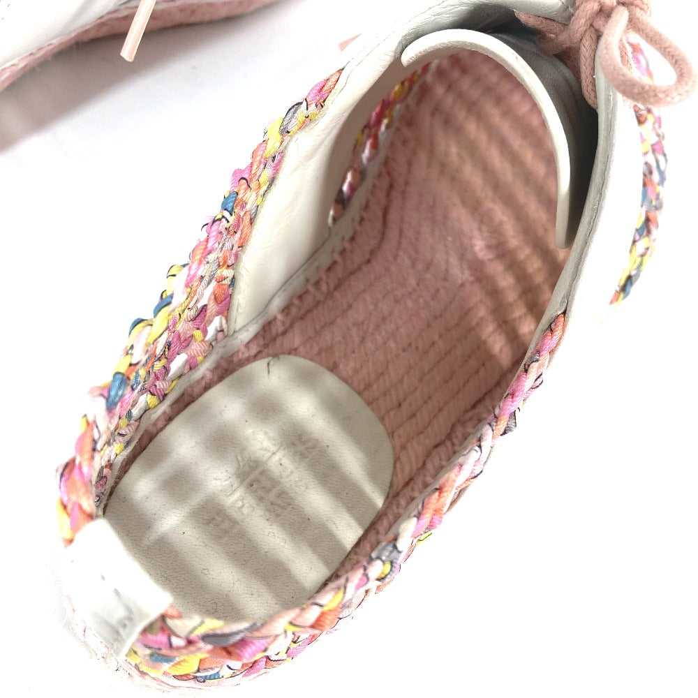 Hermes Sneakers Leather, Silk Light Pink Women 35