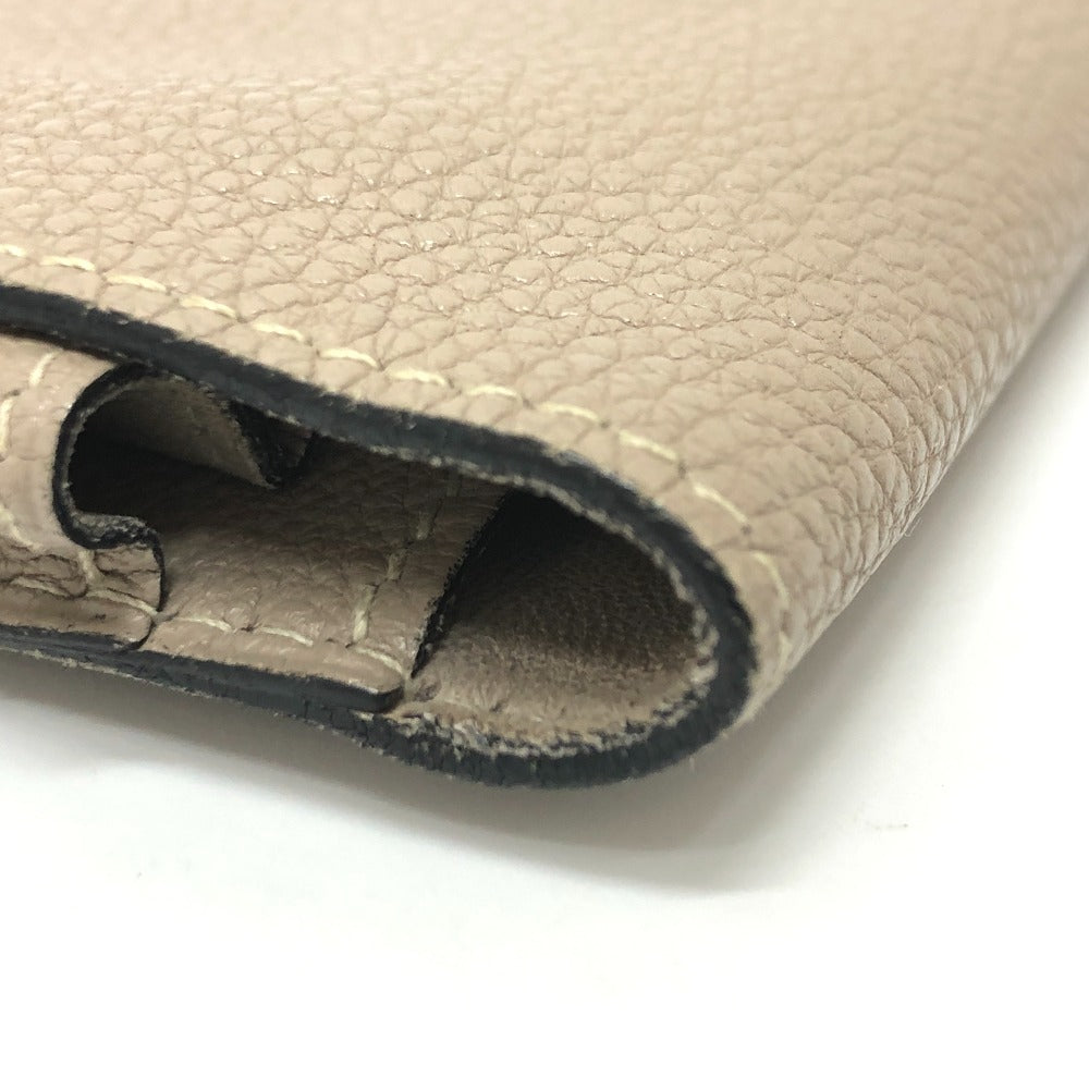 Hermes Long Wallet Purse Togo Beige Dogon Gm Women