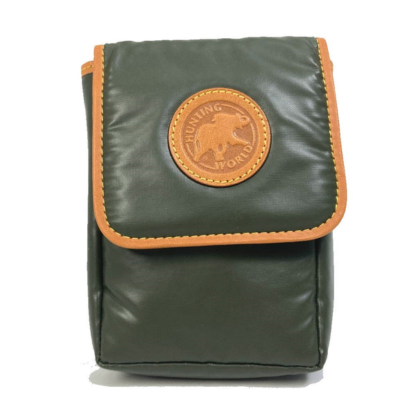 Hunting World Pouch Nylon / Leather Dark Green Logo Belt Pouch Mens(Unisex)
