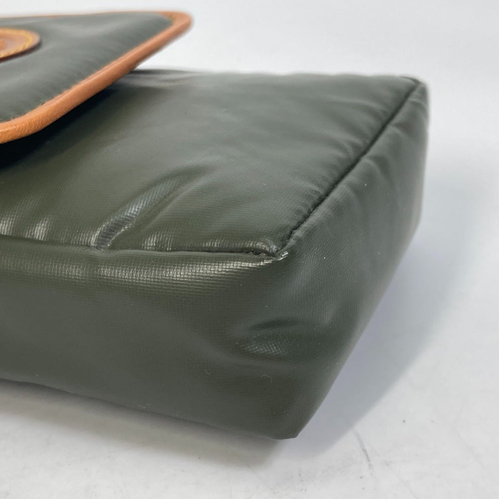 Hunting World Pouch Nylon / Leather Dark Green Logo Belt Pouch Mens(Unisex)
