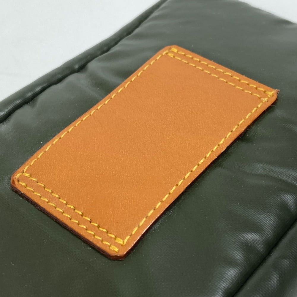 Hunting World Pouch Nylon / Leather Dark Green Logo Belt Pouch Mens(Unisex)