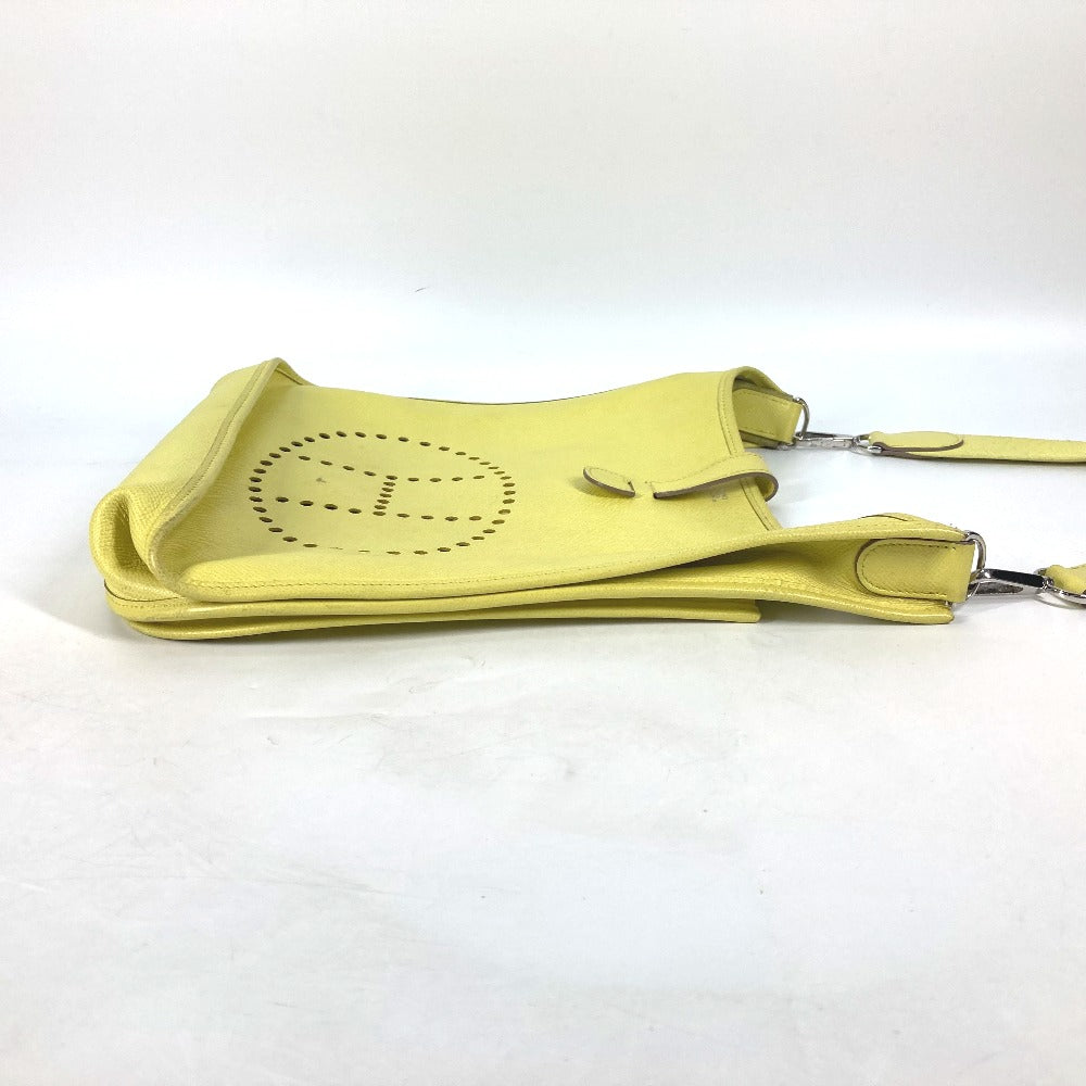Hermes Shoulder Bag Epsom Yellow Crossbody Bag Evelyn 3 Gm Women