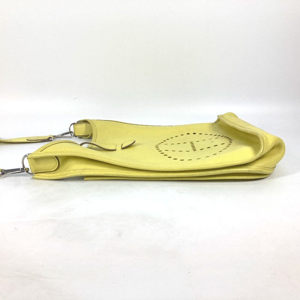 Hermes Shoulder Bag Epsom Yellow Crossbody Bag Evelyn 3 Gm Women
