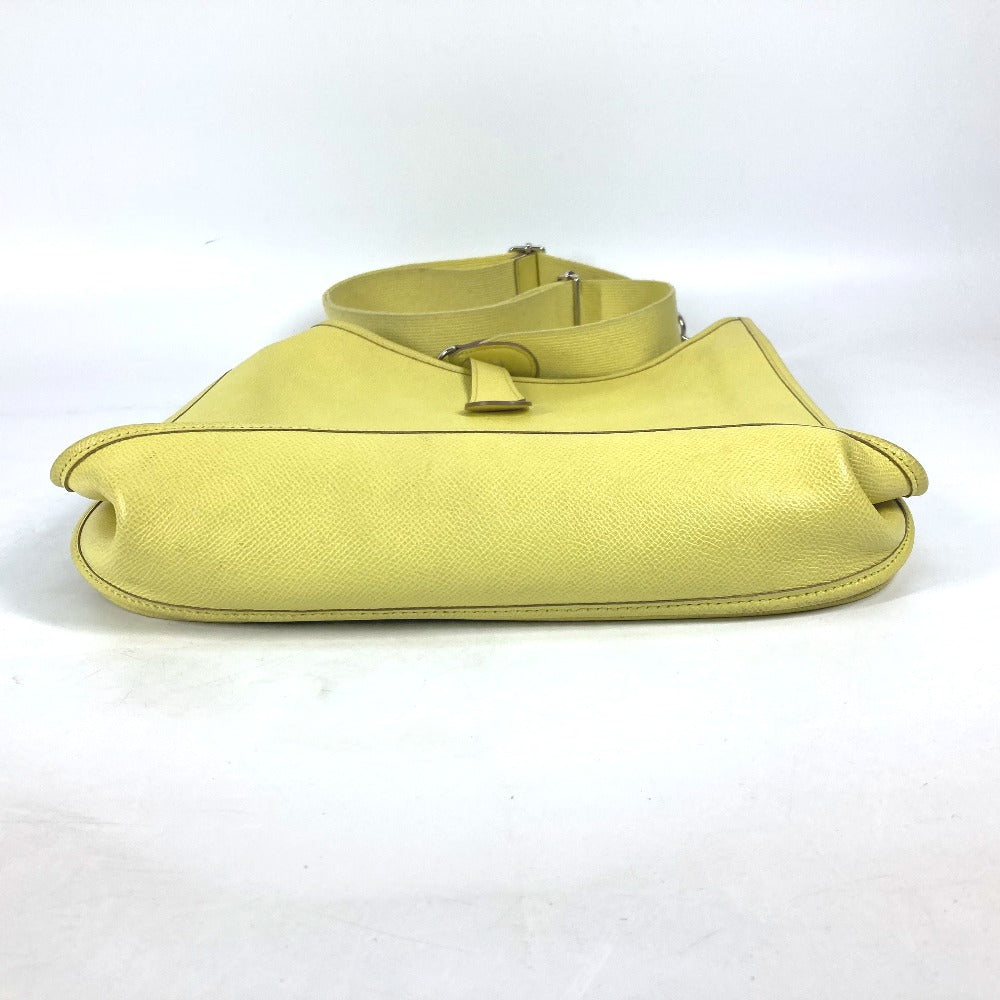 Hermes Shoulder Bag Epsom Yellow Crossbody Bag Evelyn 3 Gm Women