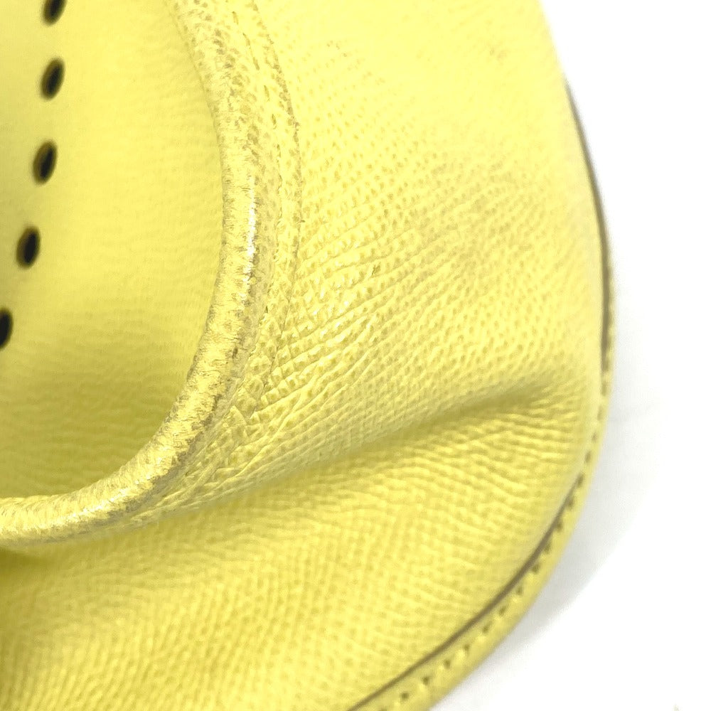 Hermes Shoulder Bag Epsom Yellow Crossbody Bag Evelyn 3 Gm Women