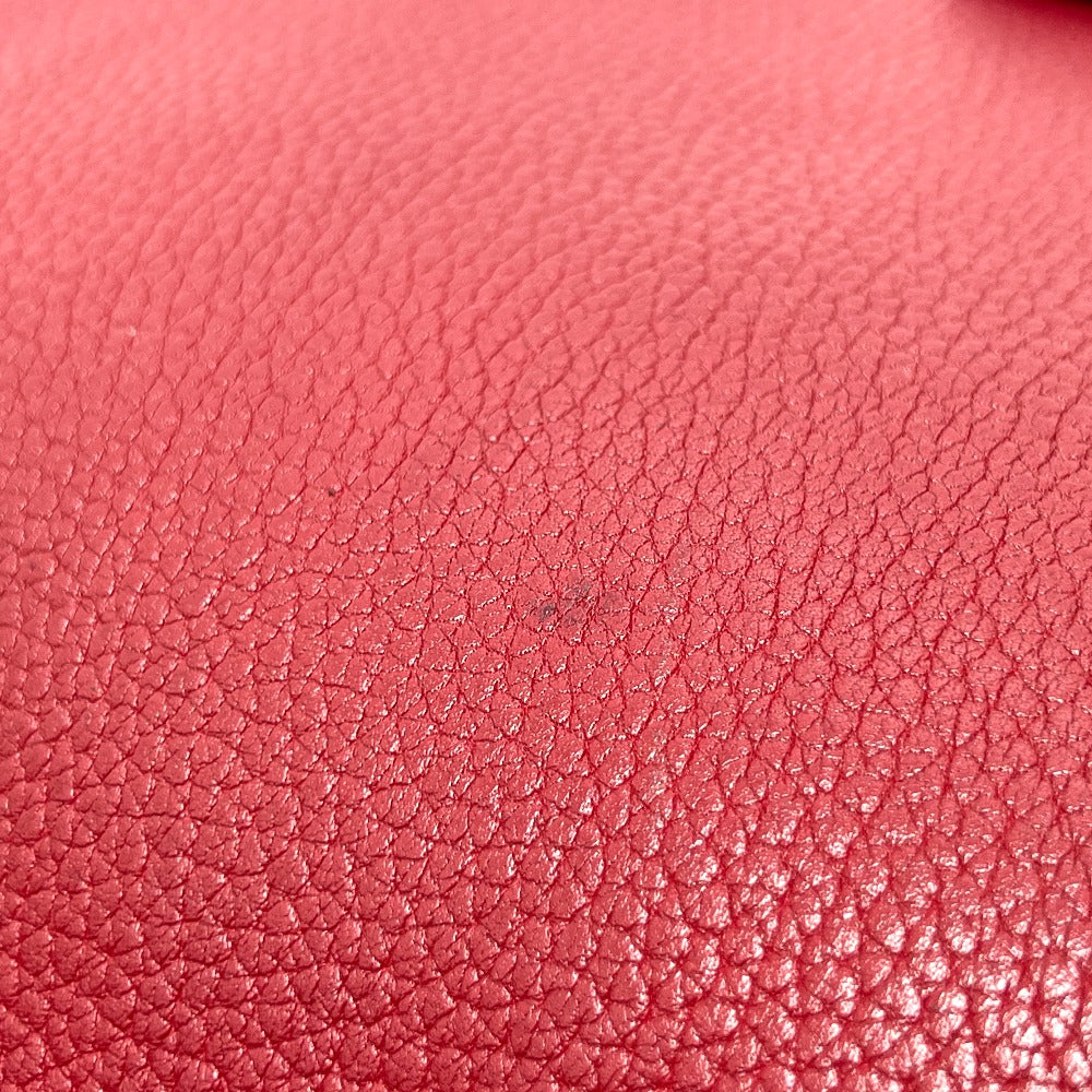 Hermes Shoulder Bag Taurillon Clemence Red Evelyn 1Gm