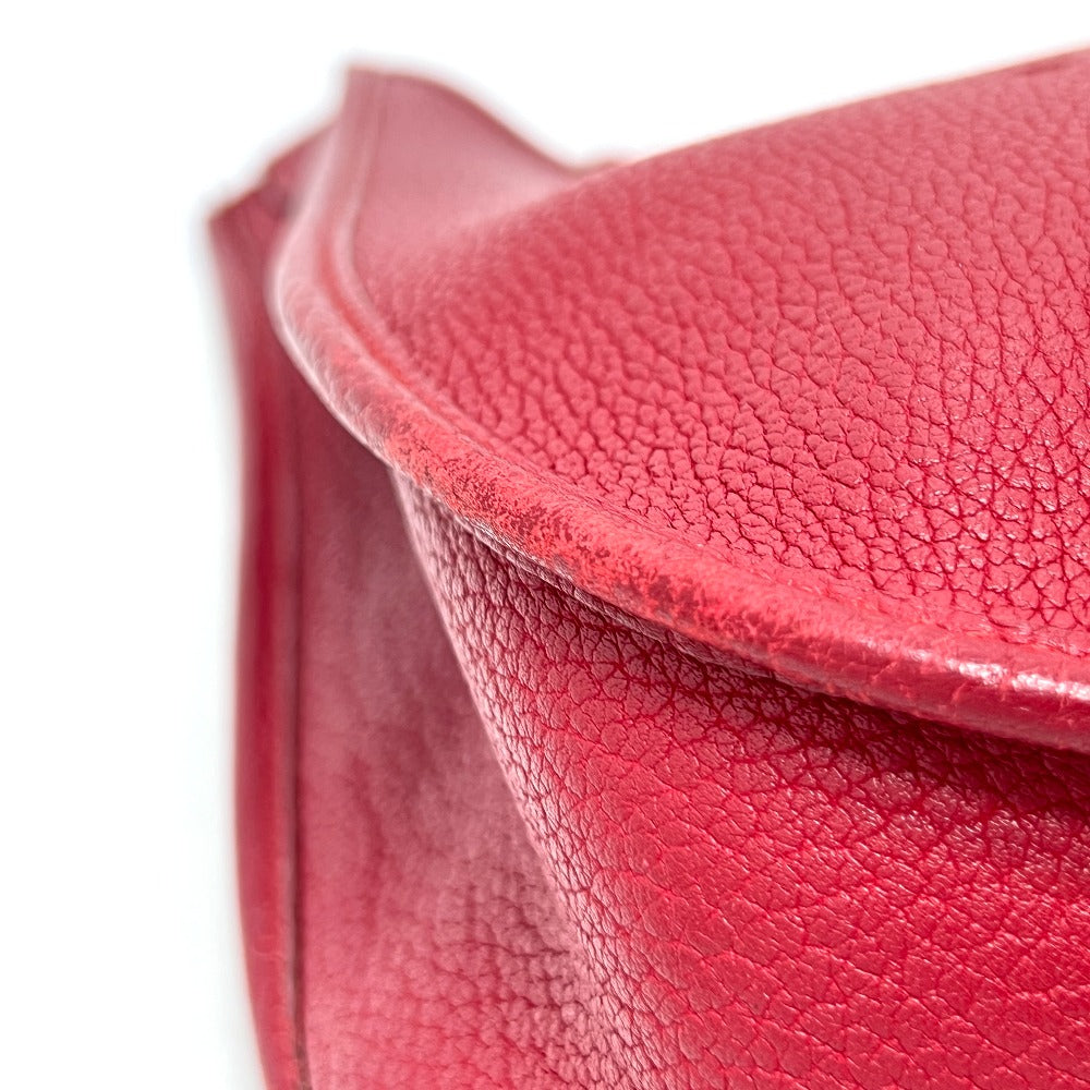 Hermes Shoulder Bag Taurillon Clemence Red Evelyn 1Gm