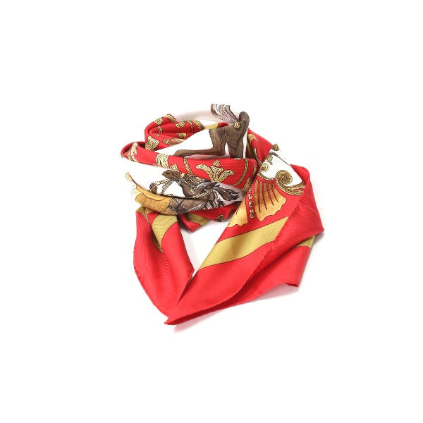 Hermes Scarf Silk Yellow Springs Scarf Carre90 Women