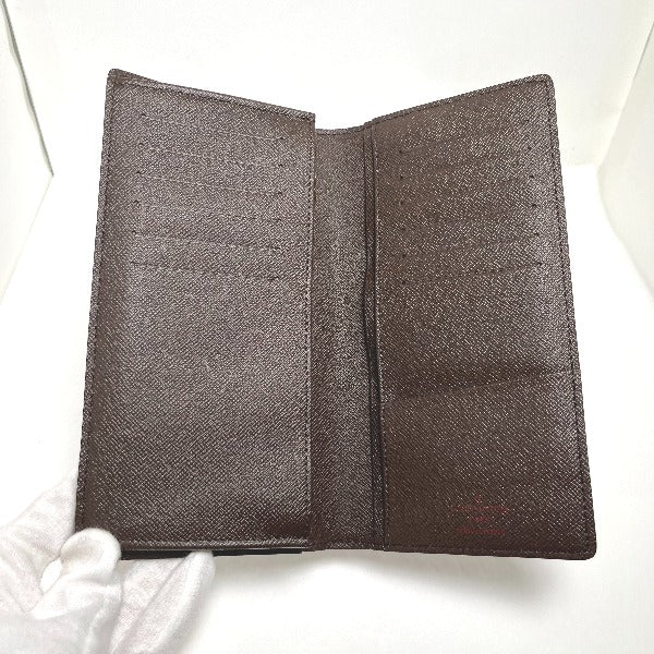 Louis Vuitton Bifold Wallet N60017 Damier Canvas Brown Wallet With Card Pocket Damier Portefeuille