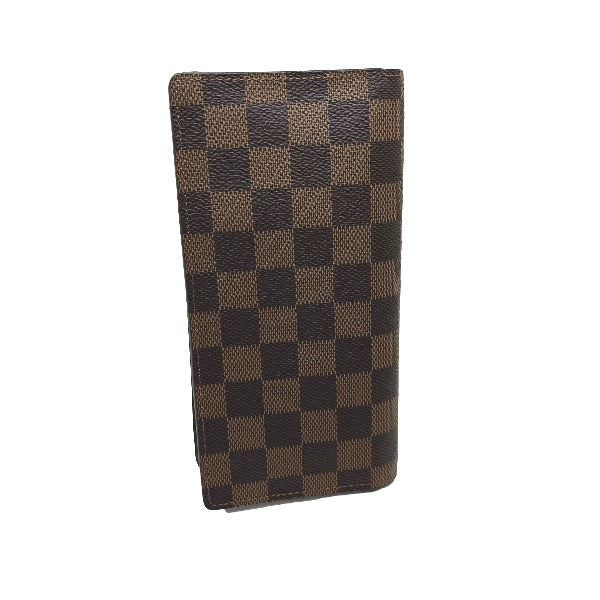 Louis Vuitton Bifold Wallet N60017 Damier Canvas Brown Wallet With Card Pocket Damier Portefeuille
