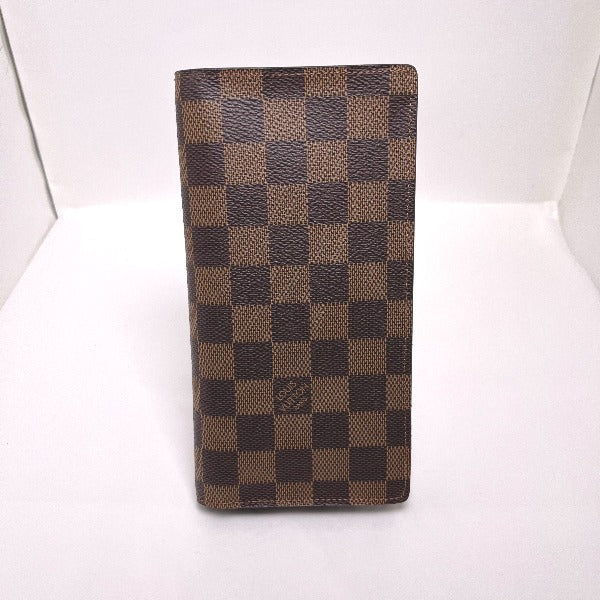 Louis Vuitton Bifold Wallet N60017 Damier Canvas Brown Wallet With Card Pocket Damier Portefeuille