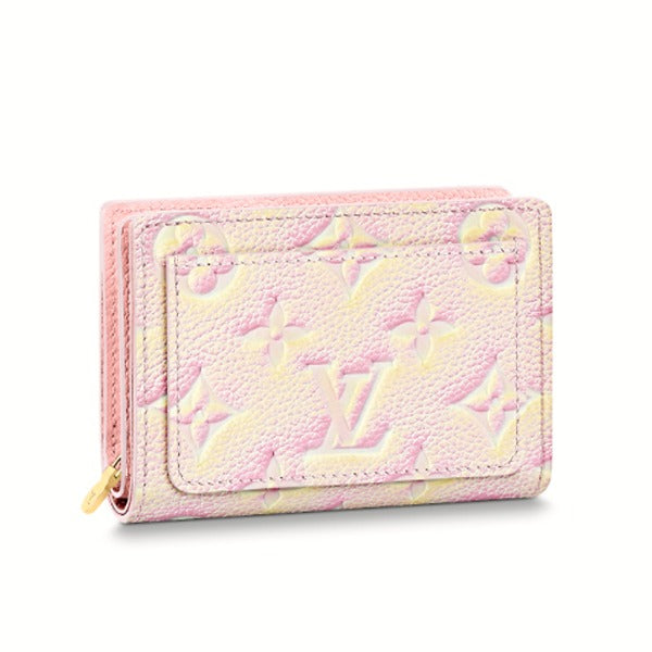 Louis Vuitton Bifold Wallet M81529 Monogram Ann Platt Light Pink Coin Purse With Card Case Monogram