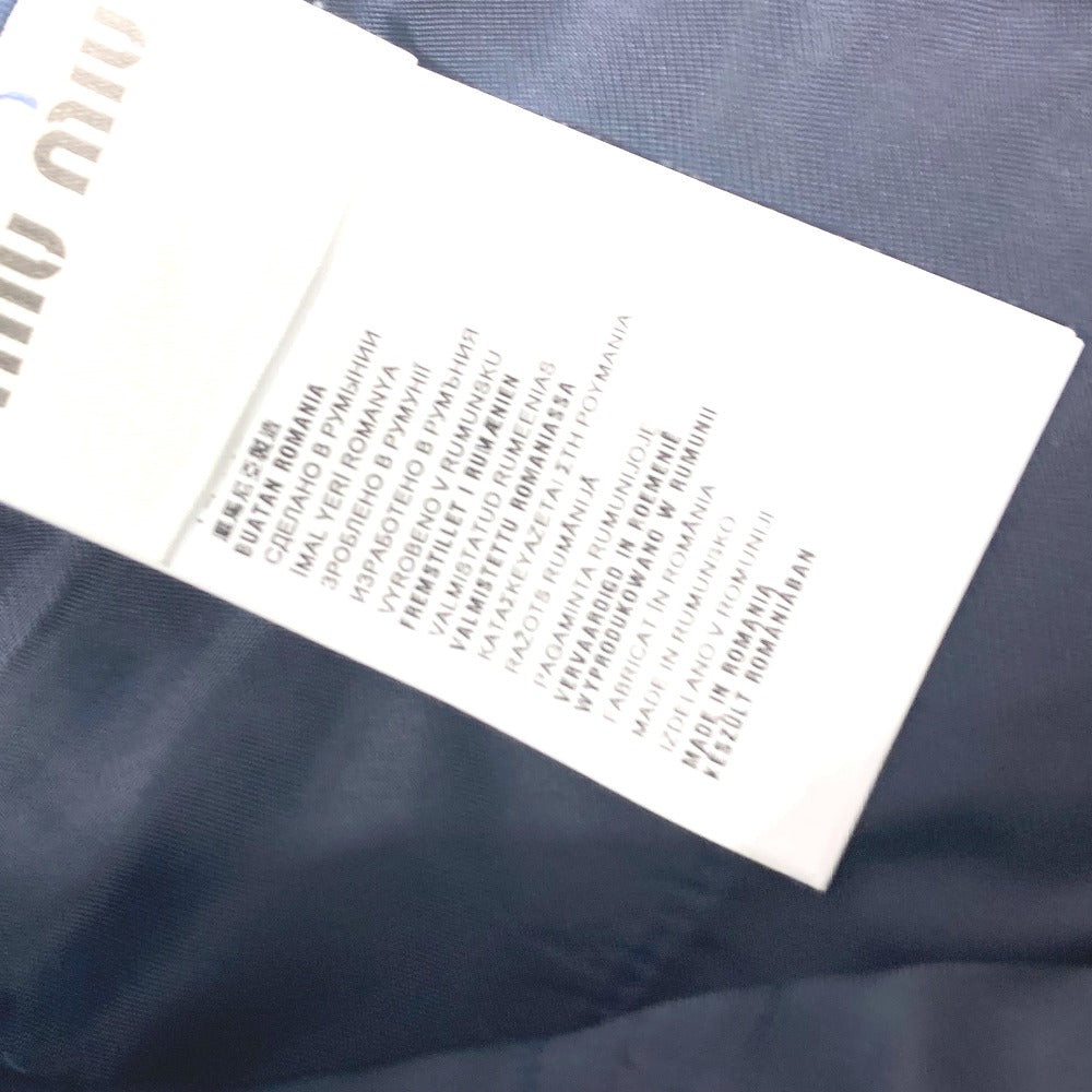Miumiu Shorts Mp676 Wool, Elastane Blue Women 36