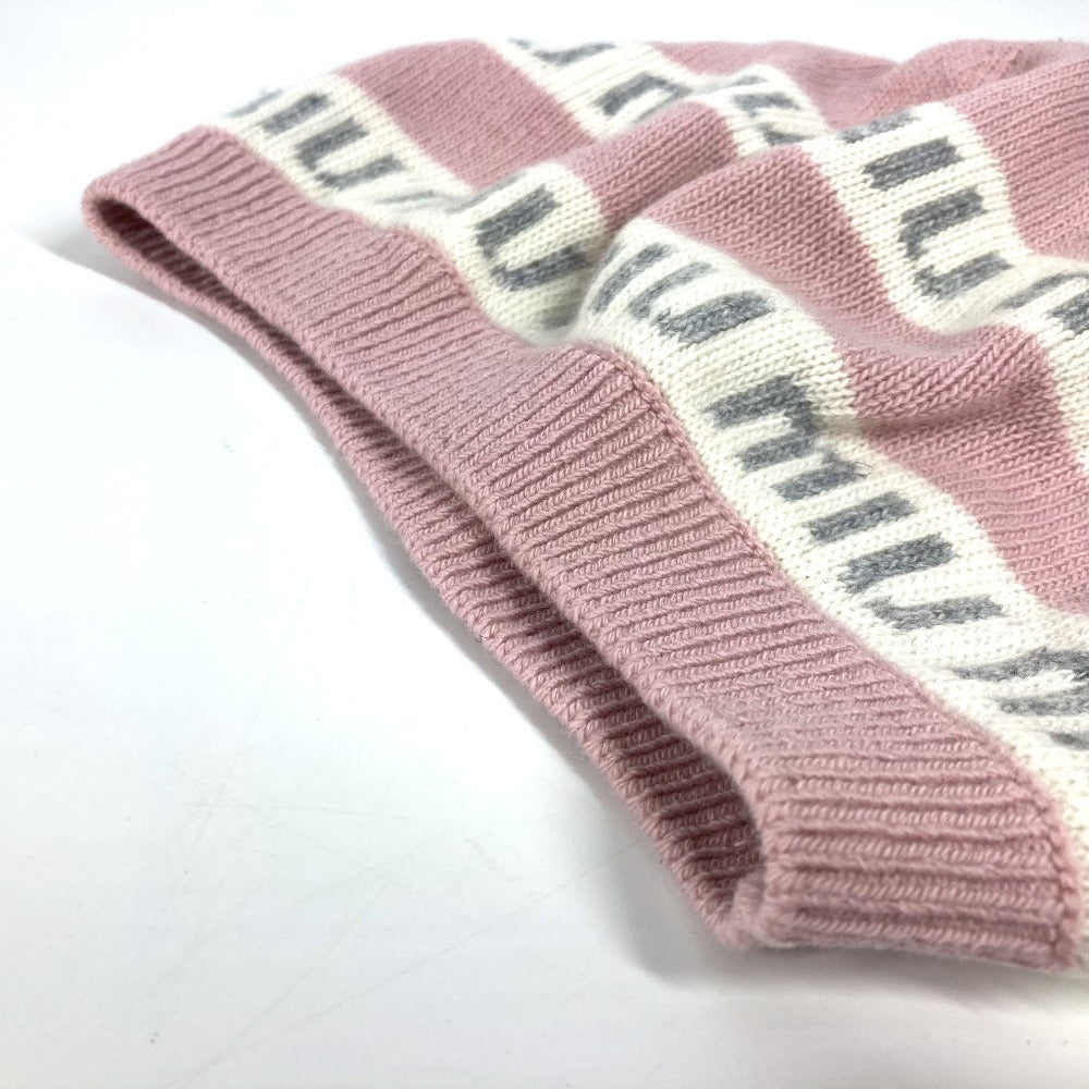 Miumiu Knit Hat 5Hc260 Wool, Cashmere Pink By Color Logo Women