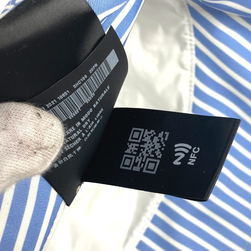 Miumiu Hat 5Hc196 Polyamide Blue Logo Stripe S
