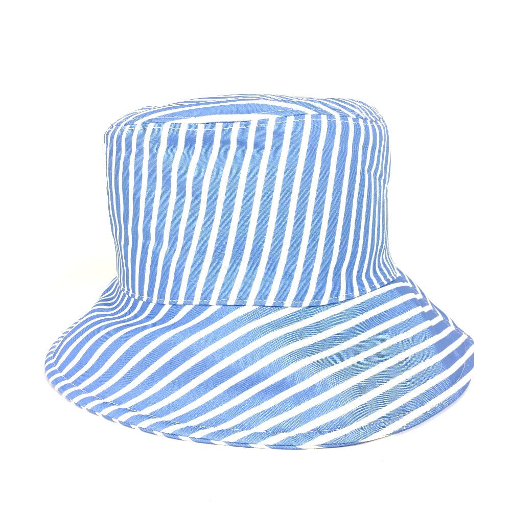 Miumiu Hat 5Hc196 Polyamide Blue Logo Stripe S
