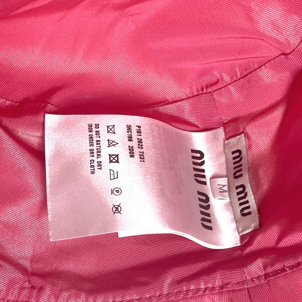 Miumiu Hat 5Hc196 Polyester Pink Logo M