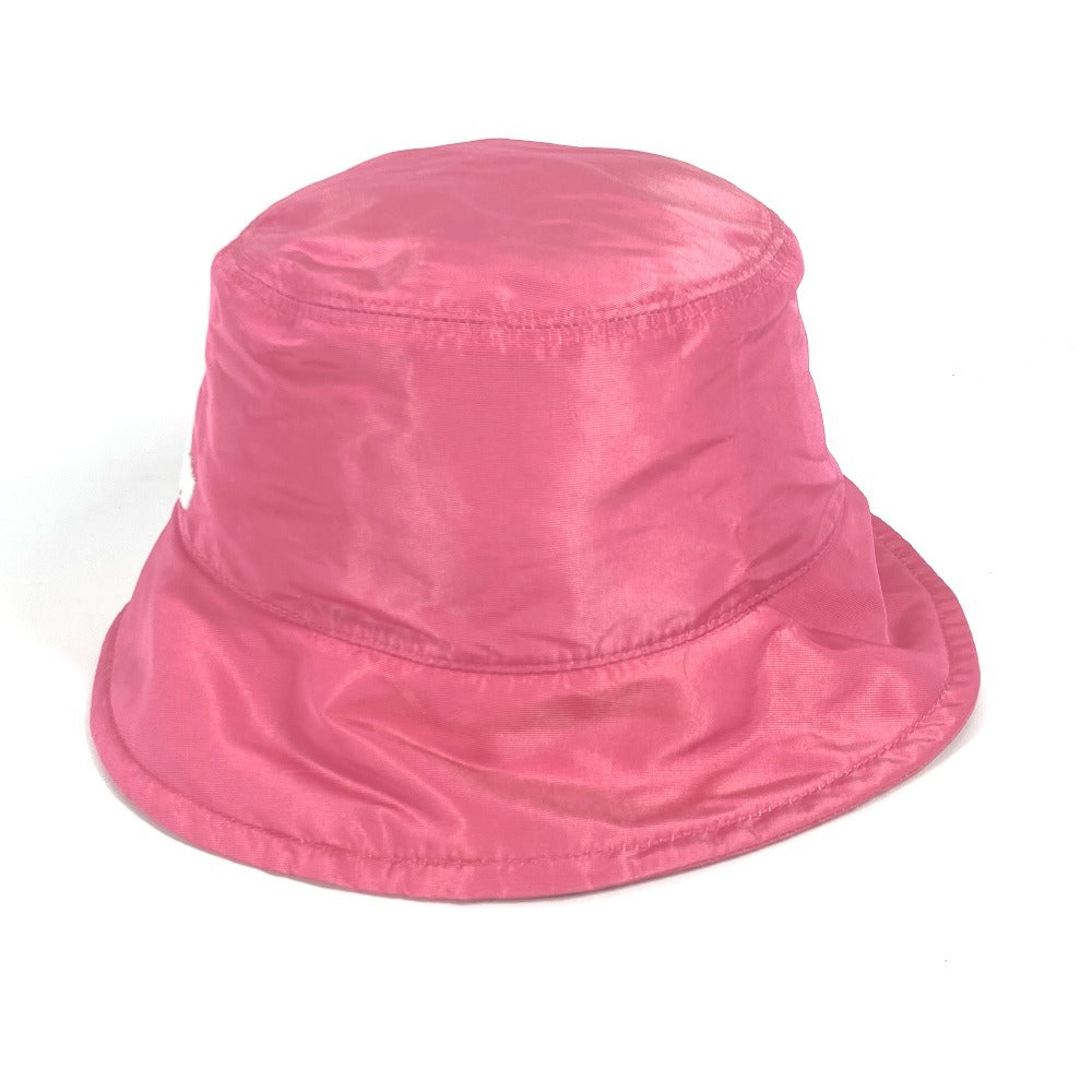 Miumiu Hat 5Hc196 Polyester Pink Logo M