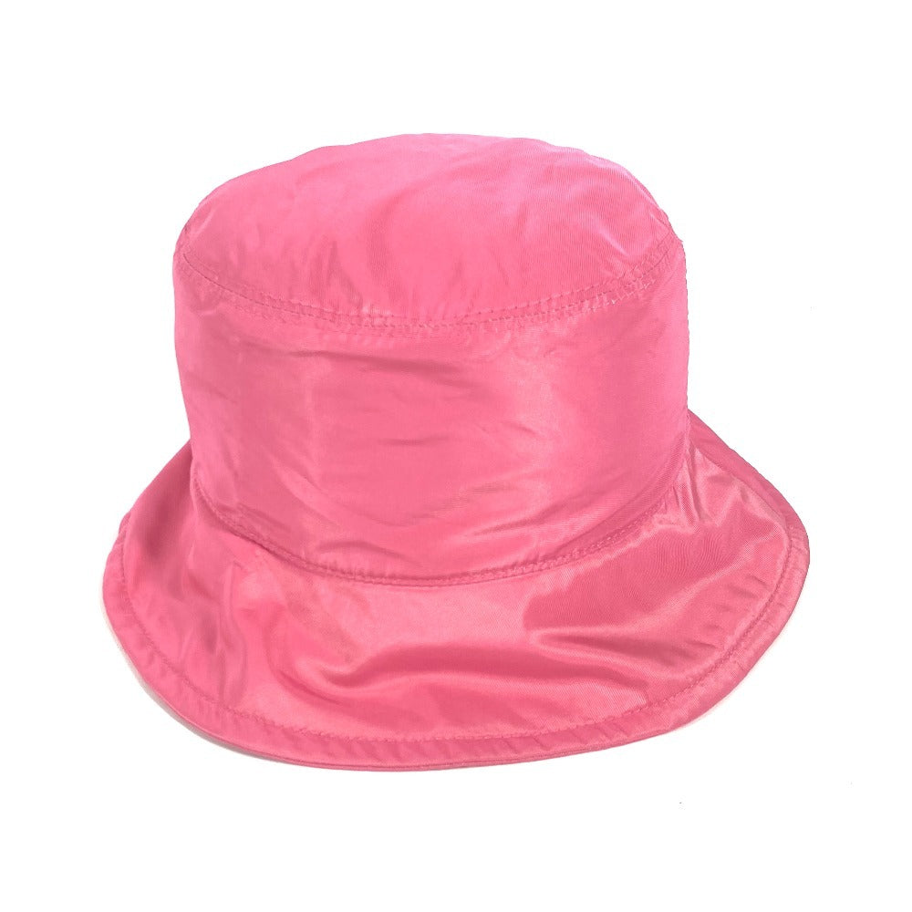 Miumiu Hat 5Hc196 Polyester Pink Logo M