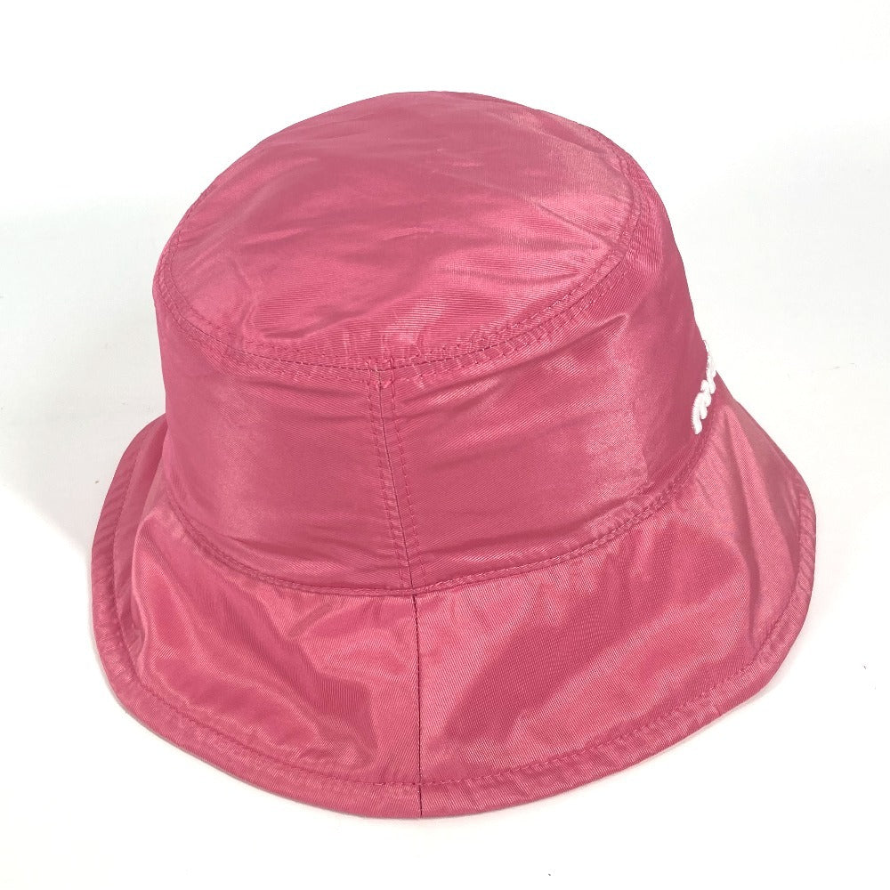 Miumiu Hat 5Hc196 Polyester Pink Logo M